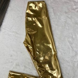 Goldsheep Gold Metallic Leggings